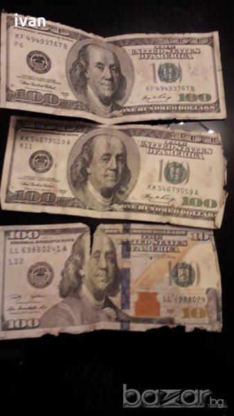 Изкупувам долари - повредени, нацапани, скъсани, обгорени банкноти също и  други валути., снимка 1