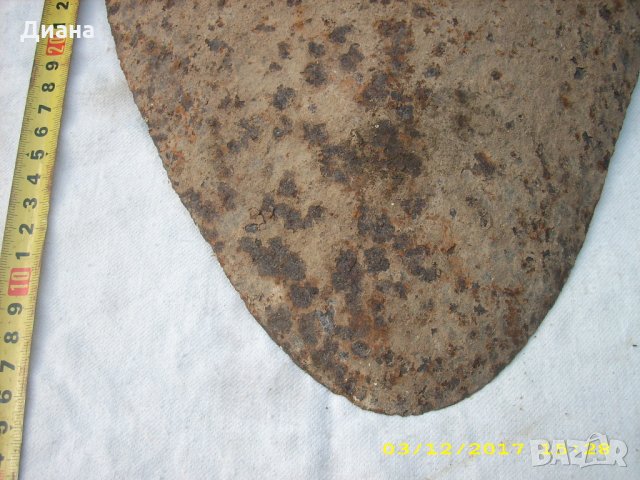 стар масивен кован лемиш , рало плуг , снимка 2 - Антикварни и старинни предмети - 22410143