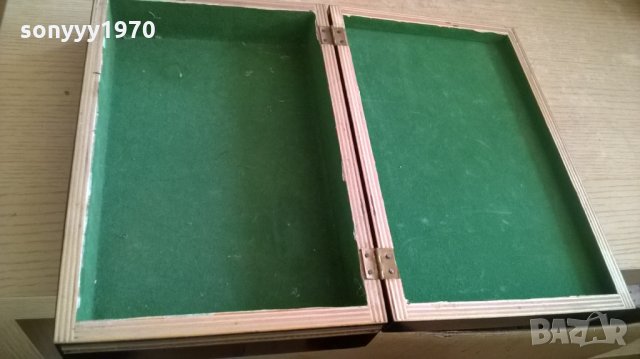 стара кутия-дърво с обков мед/месинг-25х16х6см, снимка 7 - Колекции - 23362160