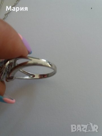 Сребърен комплект "Дъга", снимка 3 - Бижутерийни комплекти - 22475689