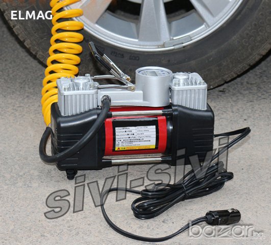 12V ДВУ ЦИЛИНДРОВ ВЪЗДУШЕН КОМПРЕСОР -150PSI, снимка 3 - Аксесоари и консумативи - 20104914