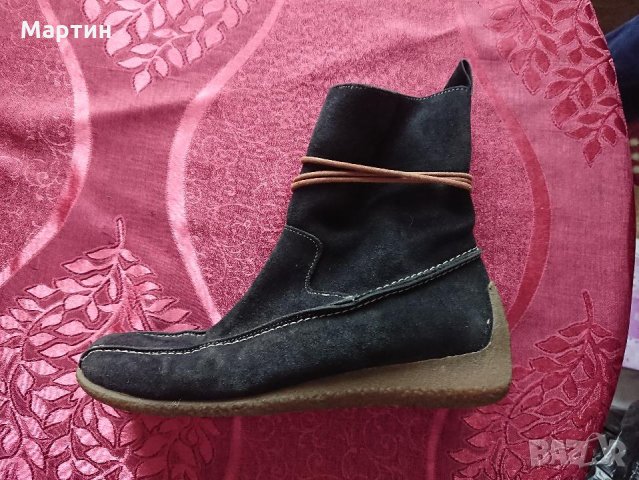Дамски велурени ботуши, снимка 2 - Дамски ботуши - 23223922