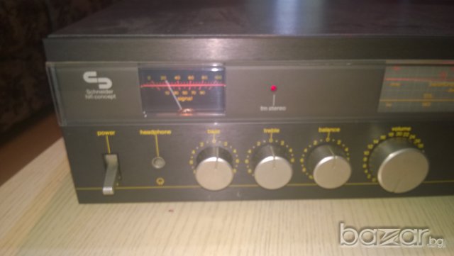 schnеider team 200r-hi-fi concept-stereo receiver-53/37/13см-нов внос от швеицария, снимка 8 - Ресийвъри, усилватели, смесителни пултове - 7508644