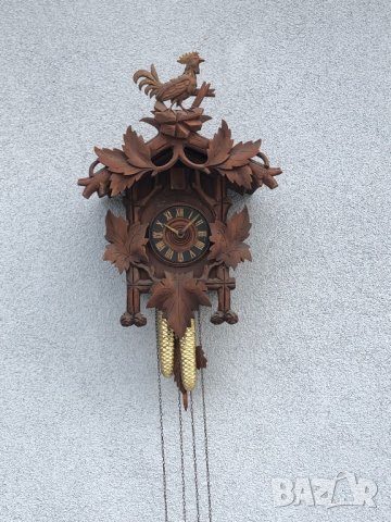 Стенен часовник кукувица Black Forest/Шварцвалд, снимка 3 - Антикварни и старинни предмети - 13569799