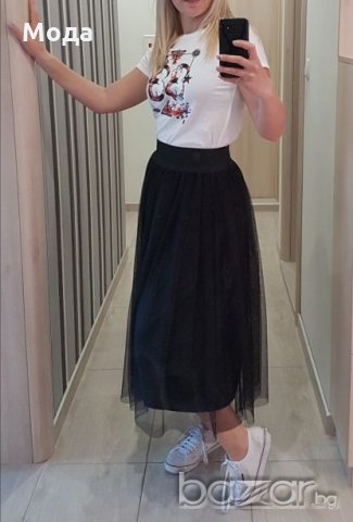 Ново!Пола от мек тюл и ефектен ластик!, снимка 16 - Поли - 21097262