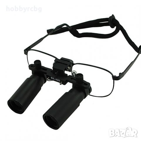 Бинокулярни увеличителни очила 6Х увеличение с никелова рамка , снимка 1