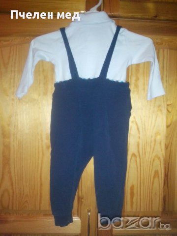 Панталон, боди с папионка и яке , снимка 6 - Комплекти за бебе - 13663850