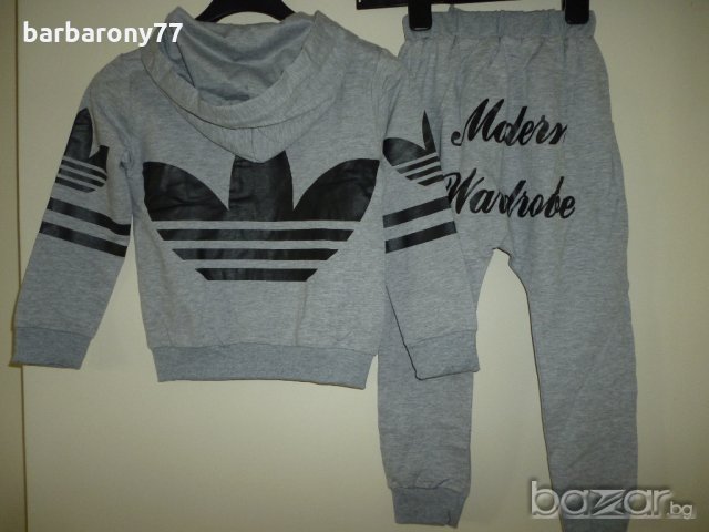 Спортен комплект унисекс в светло синьо или в сиво, снимка 4 - Детски комплекти - 18382437