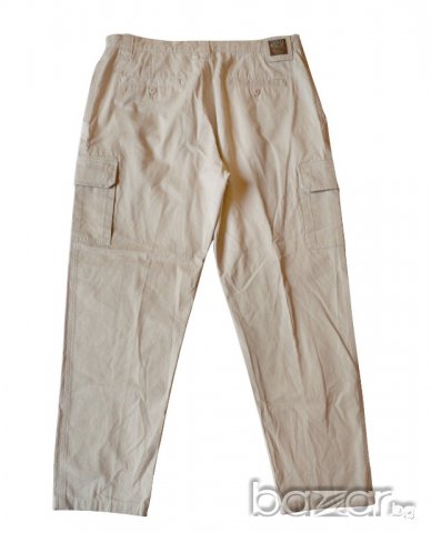 Aigle мъжки карго панталон бежов размер 48 100% памук, снимка 2 - Панталони - 13024614