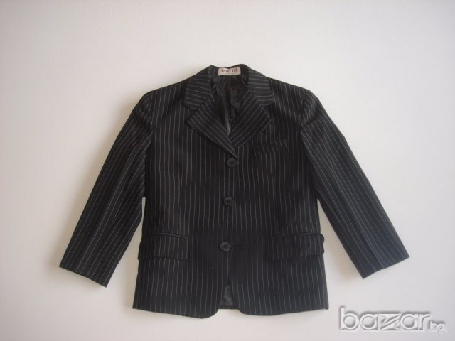 Елегантно черно сако за момче, 122 см. , снимка 3 - Детски якета и елеци - 16381389