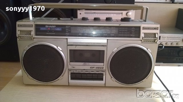 OLD-Ретро колекция от sharp gf-4949zg-внос швеицария, снимка 11 - Радиокасетофони, транзистори - 17082817