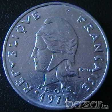 20 франка 1977, Френска Полинезия, снимка 2 - Нумизматика и бонистика - 7746176