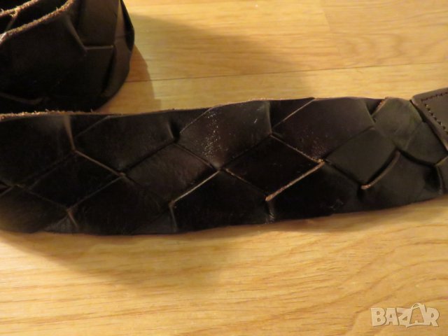 кожен колан от телешка кожа и метал - уникален, снимка 2 - Колани - 23763685