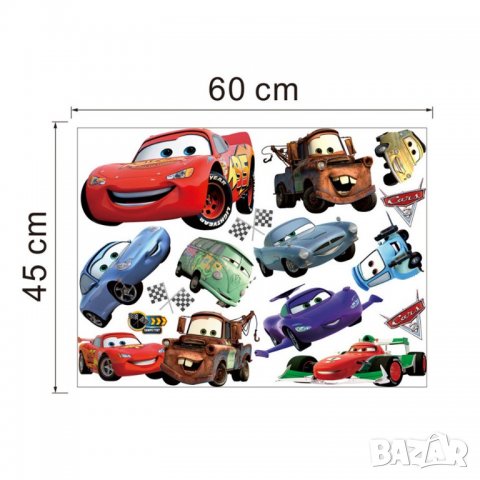10 Cars McQueen колите маккуин макуин стикер постер за стена мебел, снимка 2 - Други - 22276587