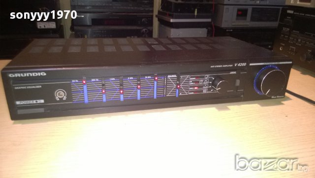 grundig v4200-stereo amplifier-made in germany-внос швеицария, снимка 2 - Ресийвъри, усилватели, смесителни пултове - 10758652