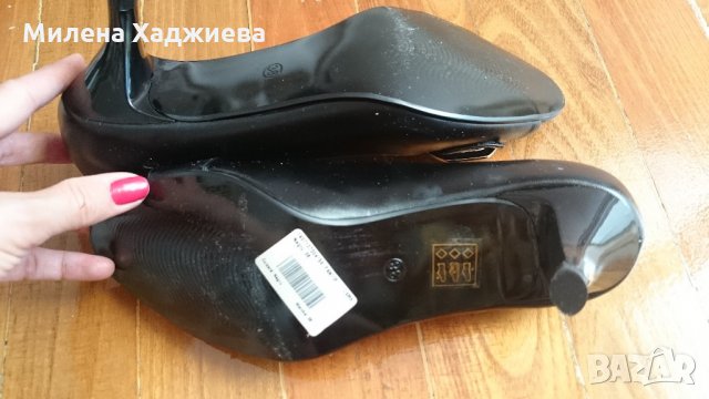 Черни обувки с катарама, снимка 5 - Дамски обувки на ток - 21813059