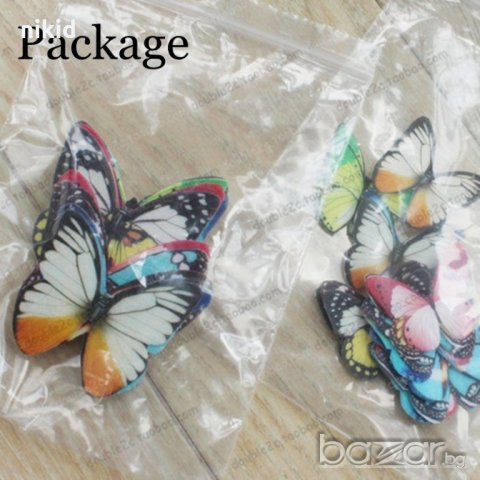 ядивни ядливи пеперуди вафлена хартия пъстроцветни за консумация украса на торта и мъфини, снимка 2 - Други - 18657833