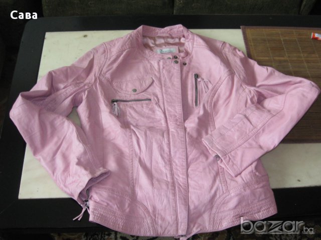 Кожено яке  Zucchero   дамско,Л-ХЛ, снимка 2 - Якета - 15821738