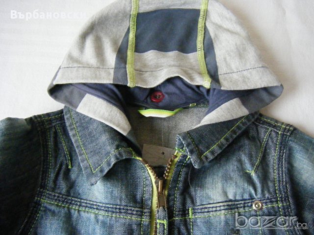 Детско дънково яке, снимка 2 - Панталони и долнища за бебе - 17566916