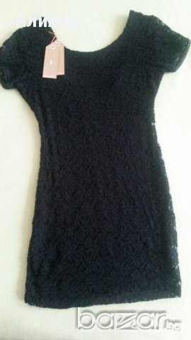 Черна дантелена рокля, снимка 2 - Рокли - 13878561