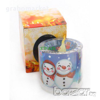 Коледна декорация - свещ, светеща в различни цветове. Изработена от мек и твърд PVC материал. , снимка 4 - Декорация за дома - 16203000