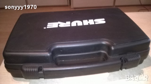 shure-куфар за безжичен микрофон и приемник