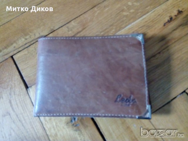 Портфейл Леда -София-естествена кожа 125х90мм