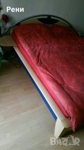 Спалня Point- цвят бук 190/200 см с матрак и калъф за матрака, снимка 4 - Спални и легла - 25390380