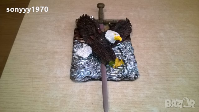 Сувенирен меч-ретро колекция-36х15см-внос швеицария, снимка 6 - Колекции - 23647795