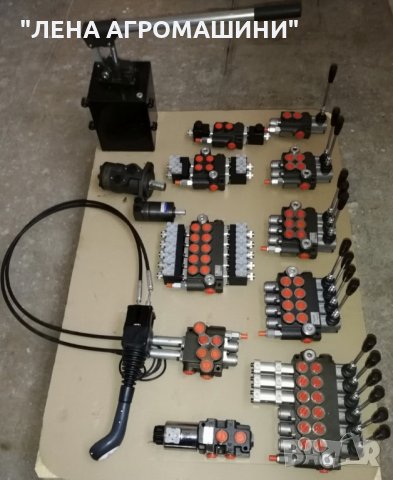 Хидравлични разпределители, джойстици, жила, мотори и ръчни помпи, снимка 5 - Резервни части за машини - 24175569