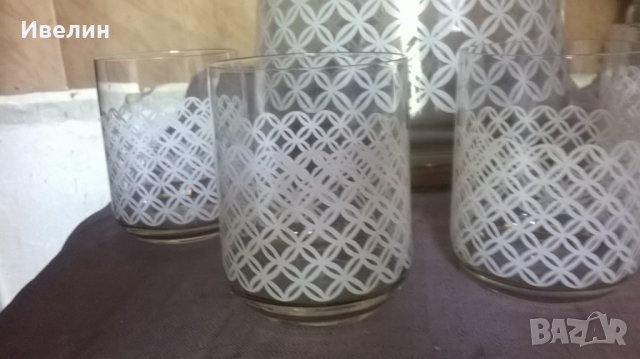 стъклен сервиз за боле, снимка 2 - Антикварни и старинни предмети - 25661758