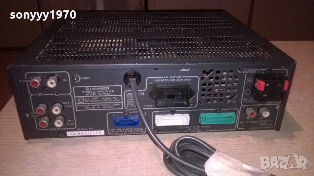 pioneer a-p510 stereo amplifier-made in japan-внос англия, снимка 16 - Ресийвъри, усилватели, смесителни пултове - 26195660