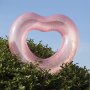  938 Надуваем пояс розово сърце с движещи се блестящи частици 85см, снимка 3
