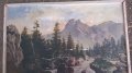 стара картина-пейзаж, снимка 3