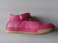 Детски обувки за момиче от естествена кожа с лепенка, ортопедични в розово, снимка 4