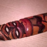 Африканска дървена маска-28х8см-внос швеицария, снимка 5 - Антикварни и старинни предмети - 17393806