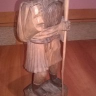 Дърворезба-човек с торба-35/13/10см-внос швеицария, снимка 7 - Антикварни и старинни предмети - 14246757