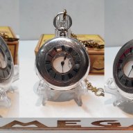 Сребърен джобен часовник OMEGA с ключ ОМЕГА 1895, снимка 7 - Джобни - 18213491