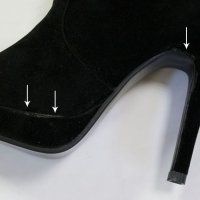 Елегантни ботуши на ток в черно марка Caroline , снимка 7 - Дамски ботуши - 20230205