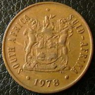 2 цента 1978, Южна Африка, снимка 2 - Нумизматика и бонистика - 9859357