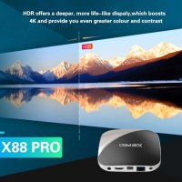 X88 PRO 4GB RAM 32 GB ROM Android 9 4KHDR/3D TV Box 2.4G/5GWiFi RK3318 Медиа Плеър Bluetooth v4.0, снимка 8 - Плейъри, домашно кино, прожектори - 25685499