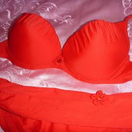 червен дамски бански, снимка 3 - Бански костюми - 9457179