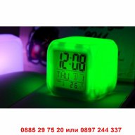Настолен антистрес LED часовник 7 цвята - код КУБЧЕ , снимка 8 - Други стоки за дома - 12979301