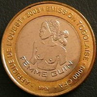 6000 франка 2003, Того, снимка 1 - Нумизматика и бонистика - 22744917