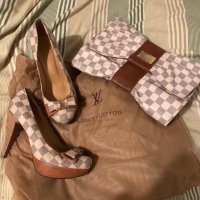 Louis Vuitton Дамска чанта и обувки, снимка 1 - Дамски обувки на ток - 24840510