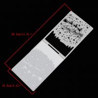 Merry Christmas пластична пластмасова папка за релеф двойна слепваща текстура за фондан и scrapbook, снимка 2 - Други - 20842164