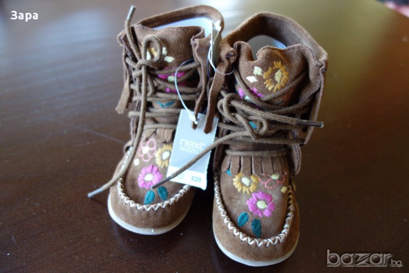 нови велурени ботуши Next, 21.5ти номер, снимка 1