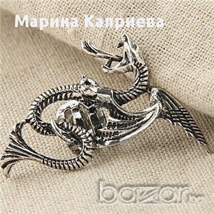 Обеца "Дракон" /С-09/, снимка 1