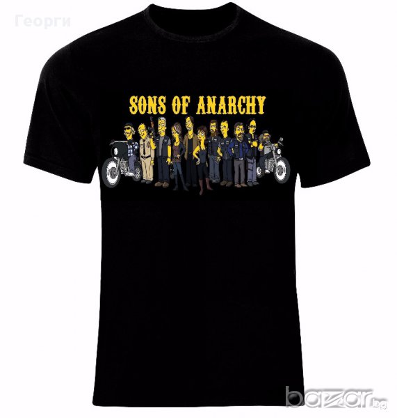  Sons Of Anarchy Simpsonize​d Funny Тениска Мъжка/Дамска S до 2XL, снимка 1