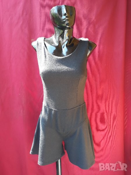 Черен гащеризон тип рокля М/Л, снимка 1